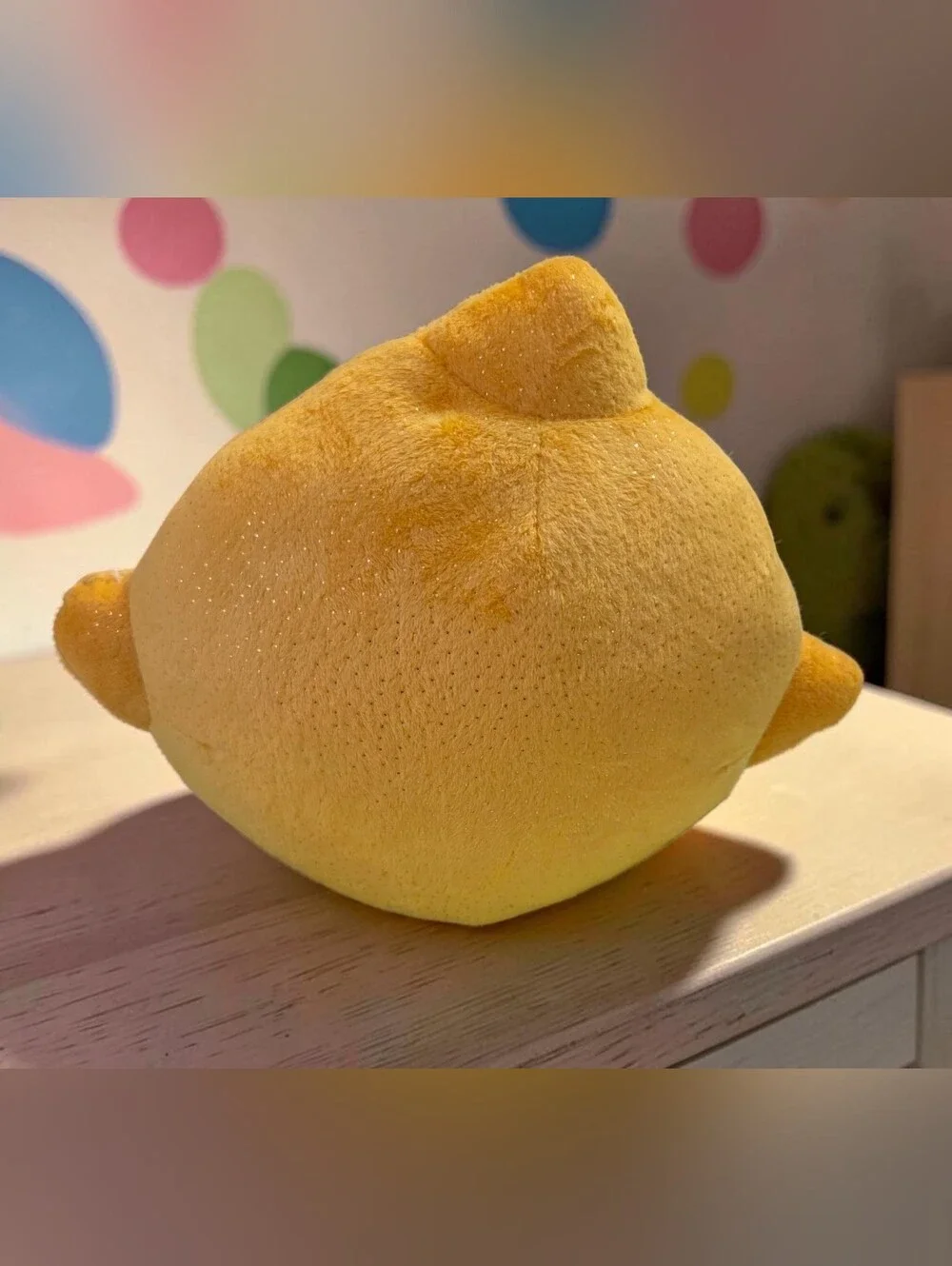 Disney Yellow Winking Star Plush Decorative Pillow
